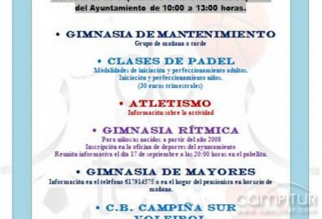 Programación Deportiva Invierno 2013/2014 de Llerena 